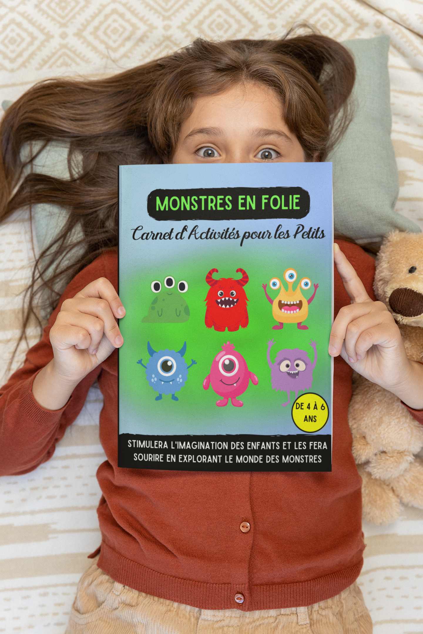 Monstres en Folie – Cahier d’activités pour enfants de 4 à 6 ans 💚