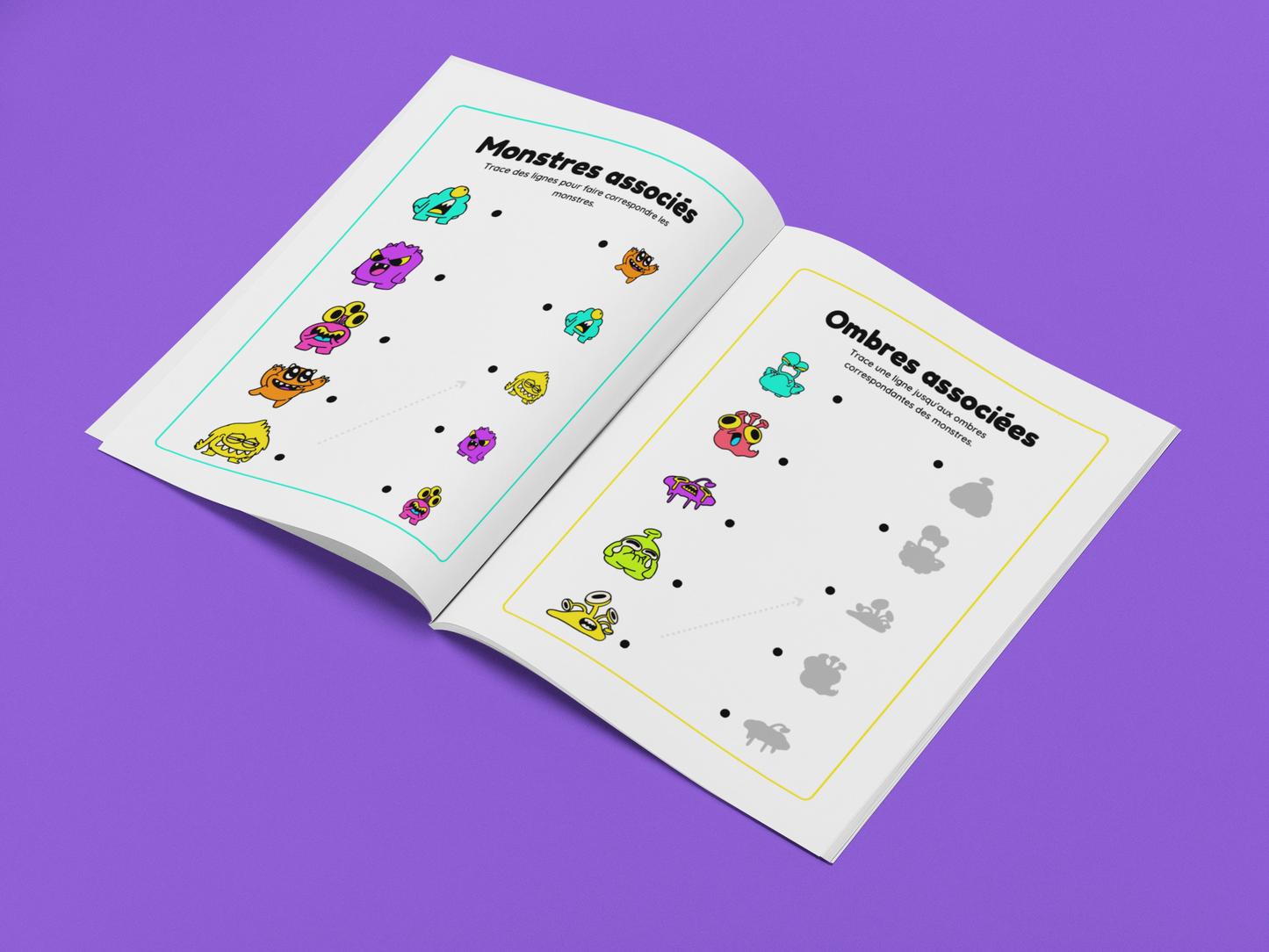 Monstres en Folie – Cahier d’activités pour enfants de 4 à 6 ans 💚