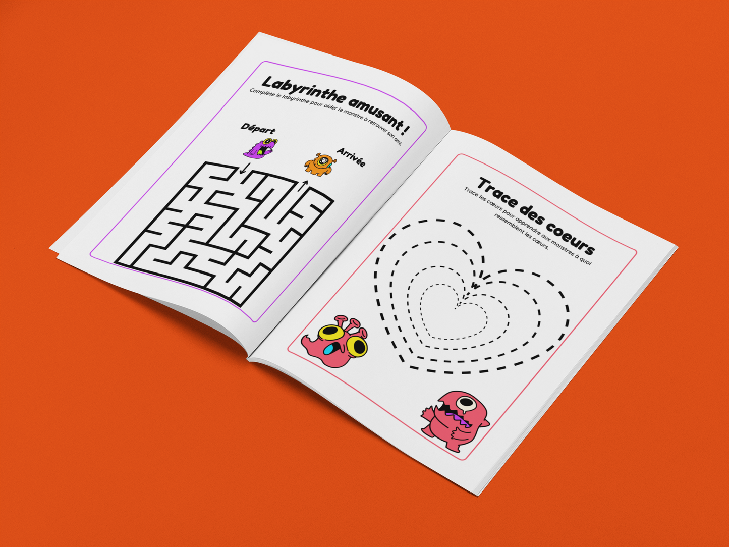 Monstres en Folie – Cahier d’activités pour enfants de 4 à 6 ans 💚