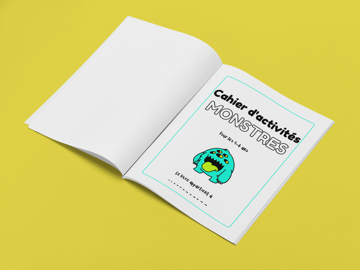 Monstres en Folie – Cahier d’activités pour enfants de 4 à 6 ans 💚