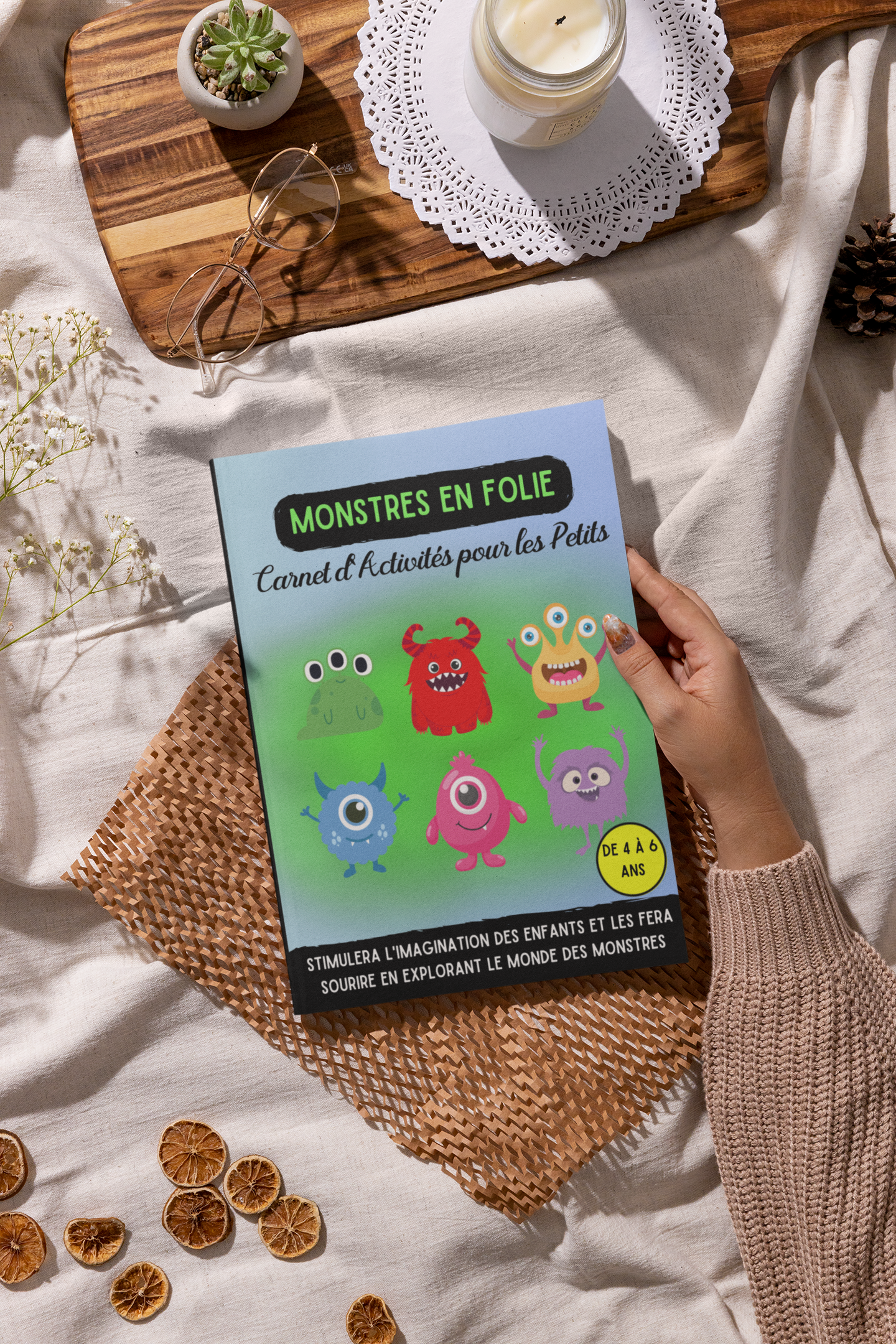 Monstres en Folie – Cahier d’activités pour enfants de 4 à 6 ans 💚
