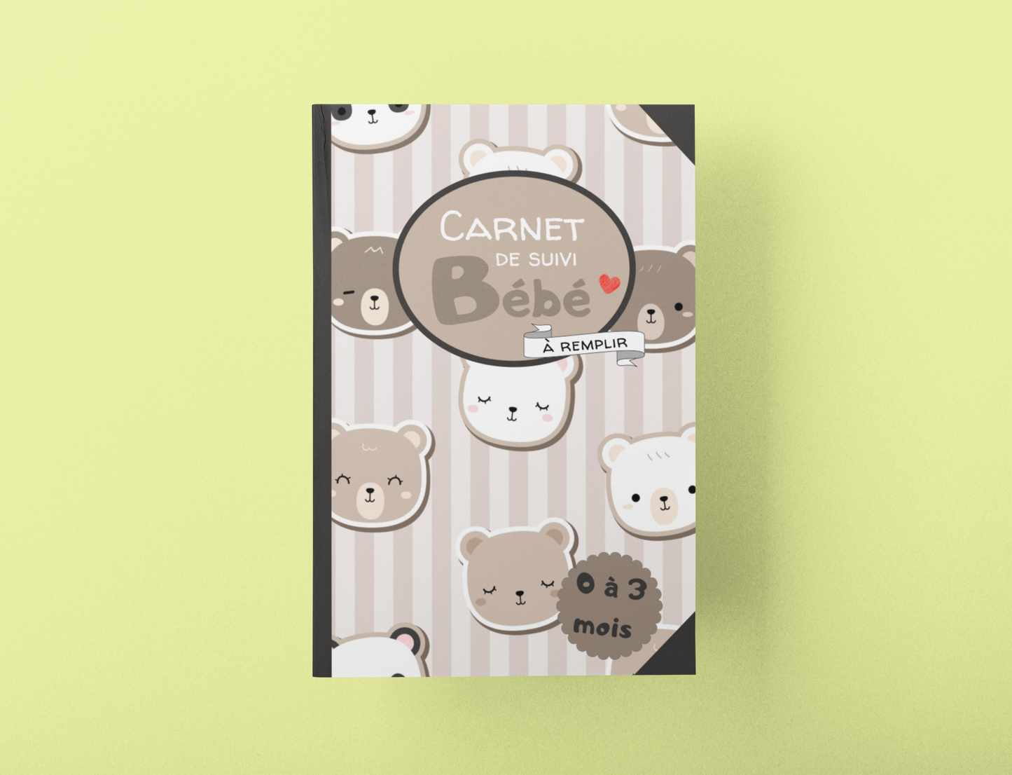 Carnet de suivi bébé ourson ❤️