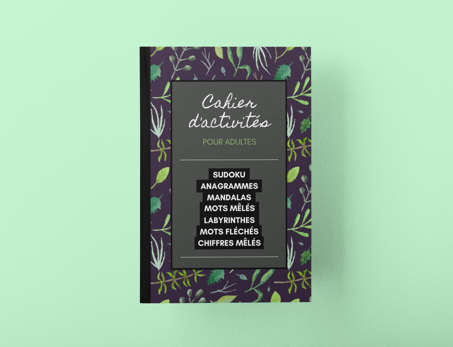 Cahier d’Activités pour adultes 💙