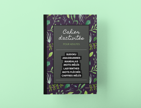 Cahier d’Activités pour adultes 💙