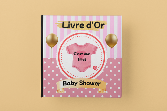 Livre d’Or Baby Shower - Fille ❤️