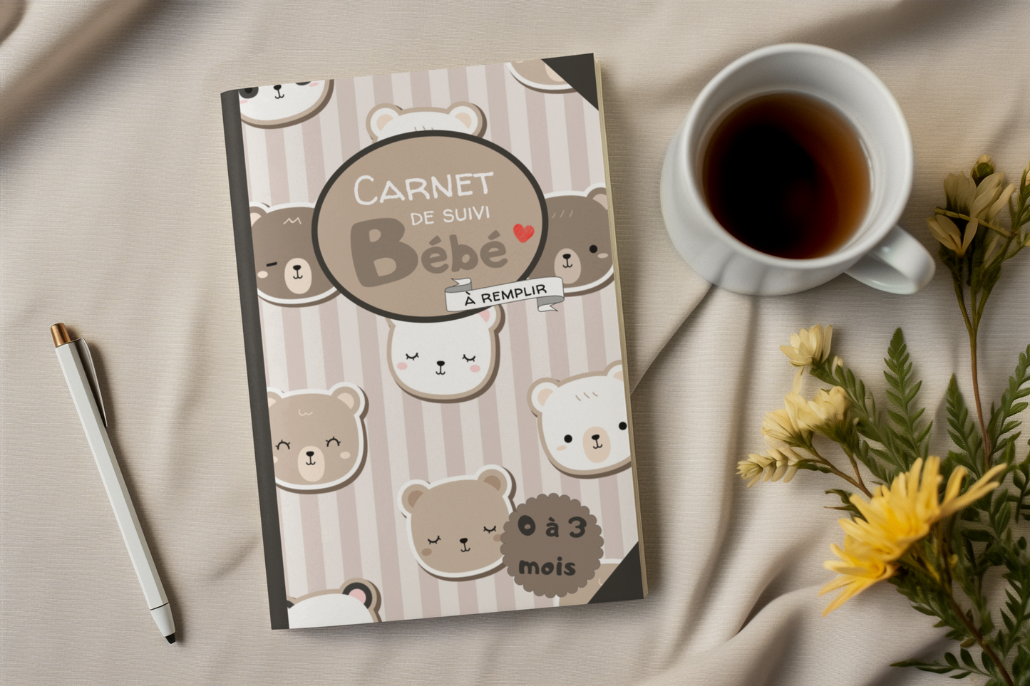 Carnet de suivi bébé ourson ❤️