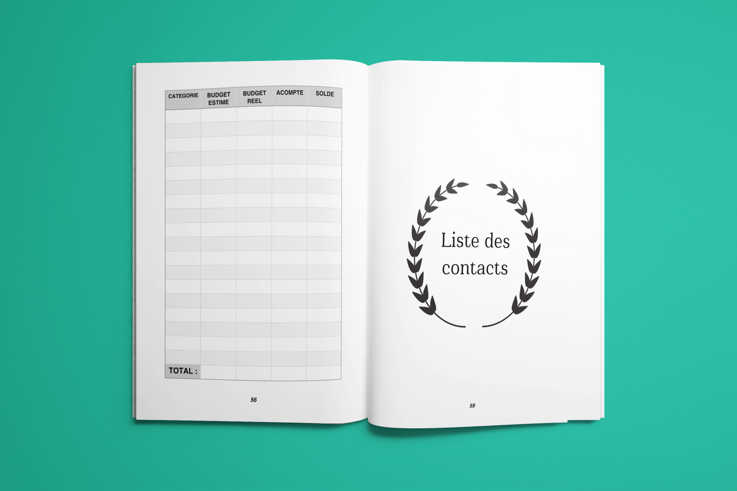 Notre planificateur de mariage ❤️