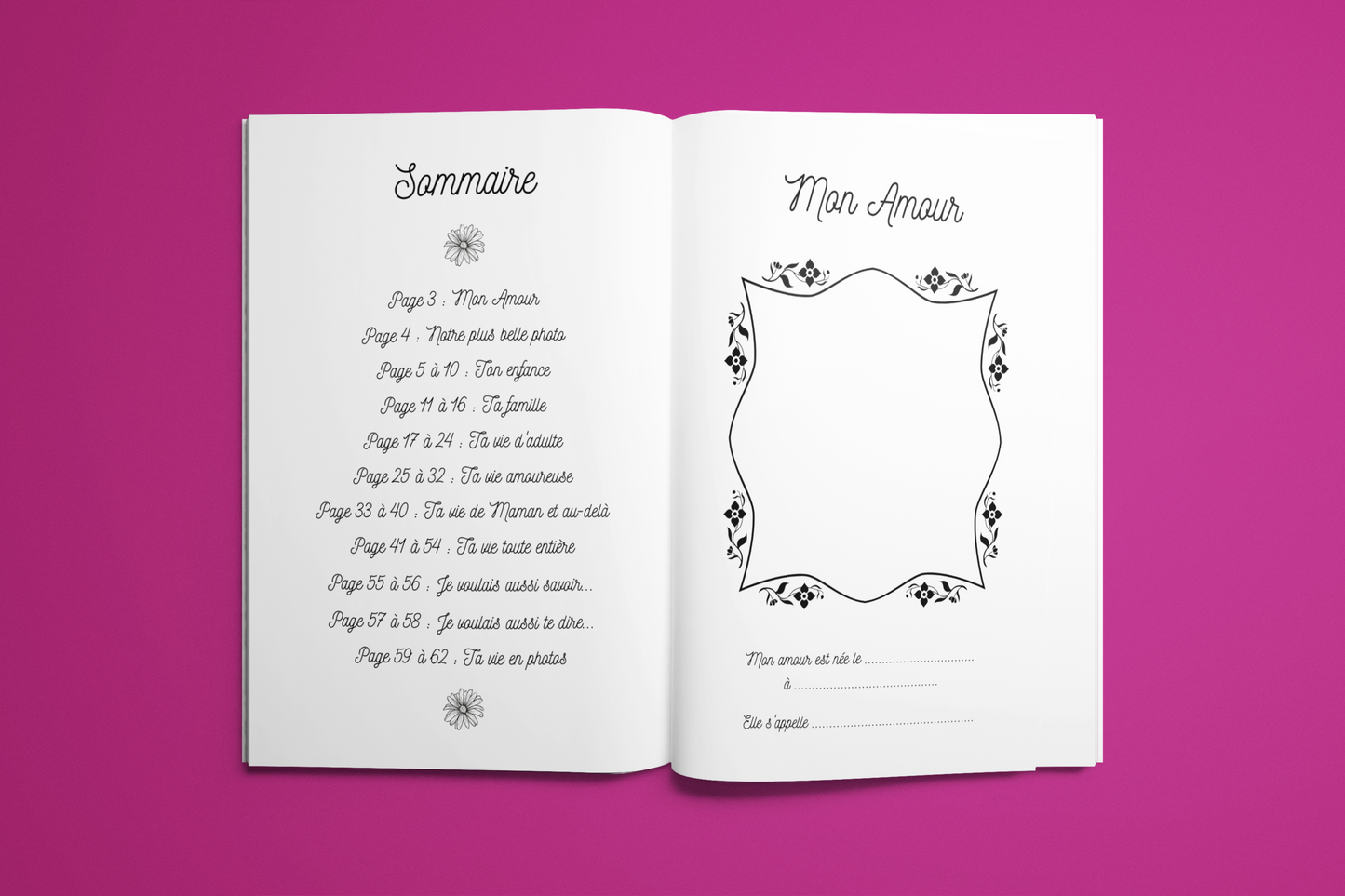 Mon Amour raconte-moi ton histoire ❤️ À remplir par une femme