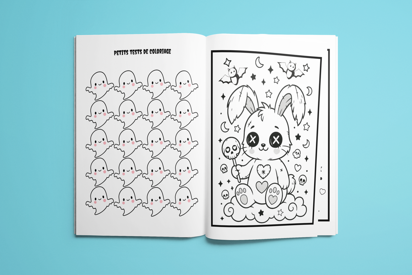 Cahier de coloriage Kawaii Manga 💜