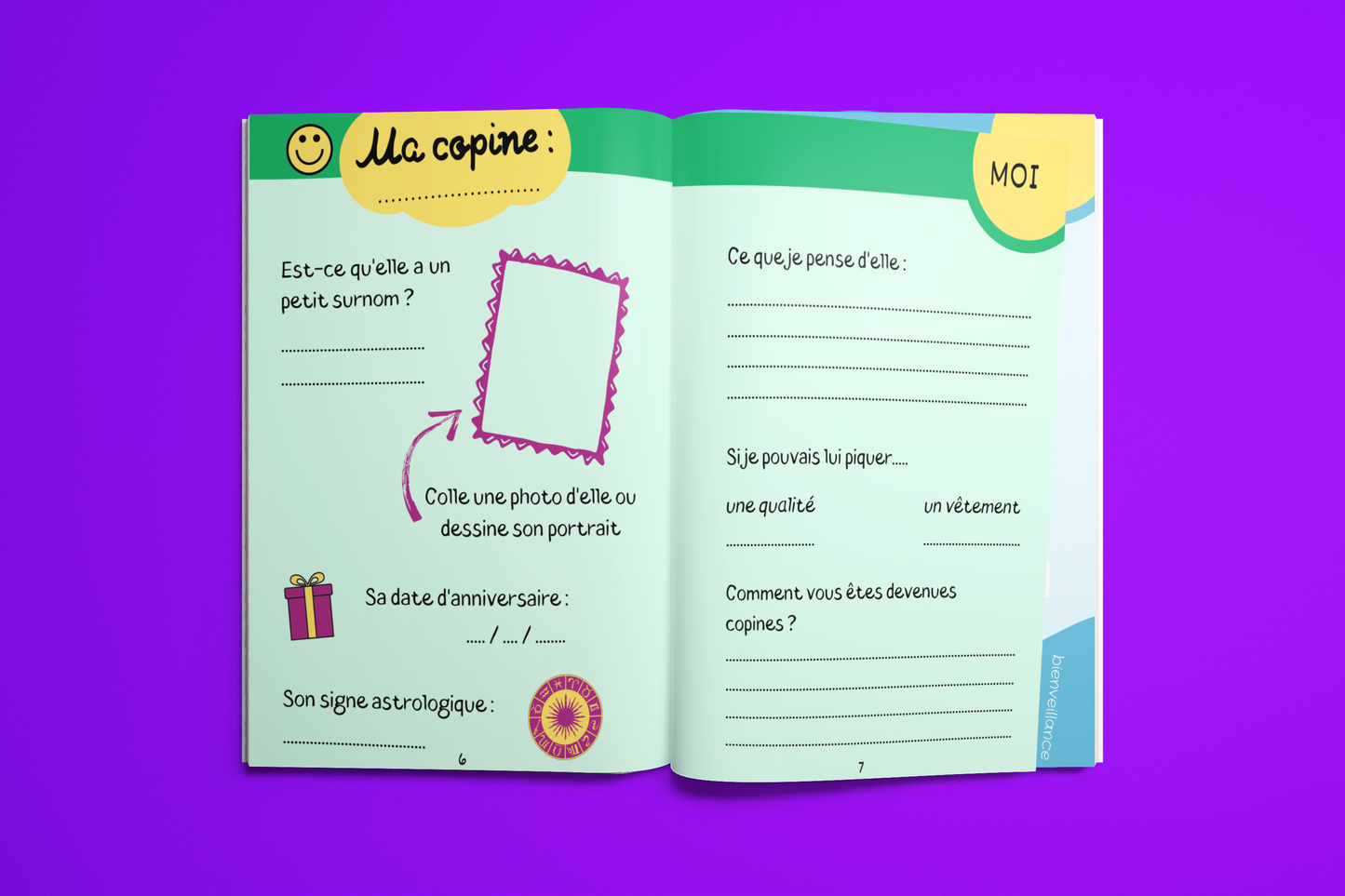 Mon Carnet d’Amitié – À remplir avec ses meilleures copines 💖