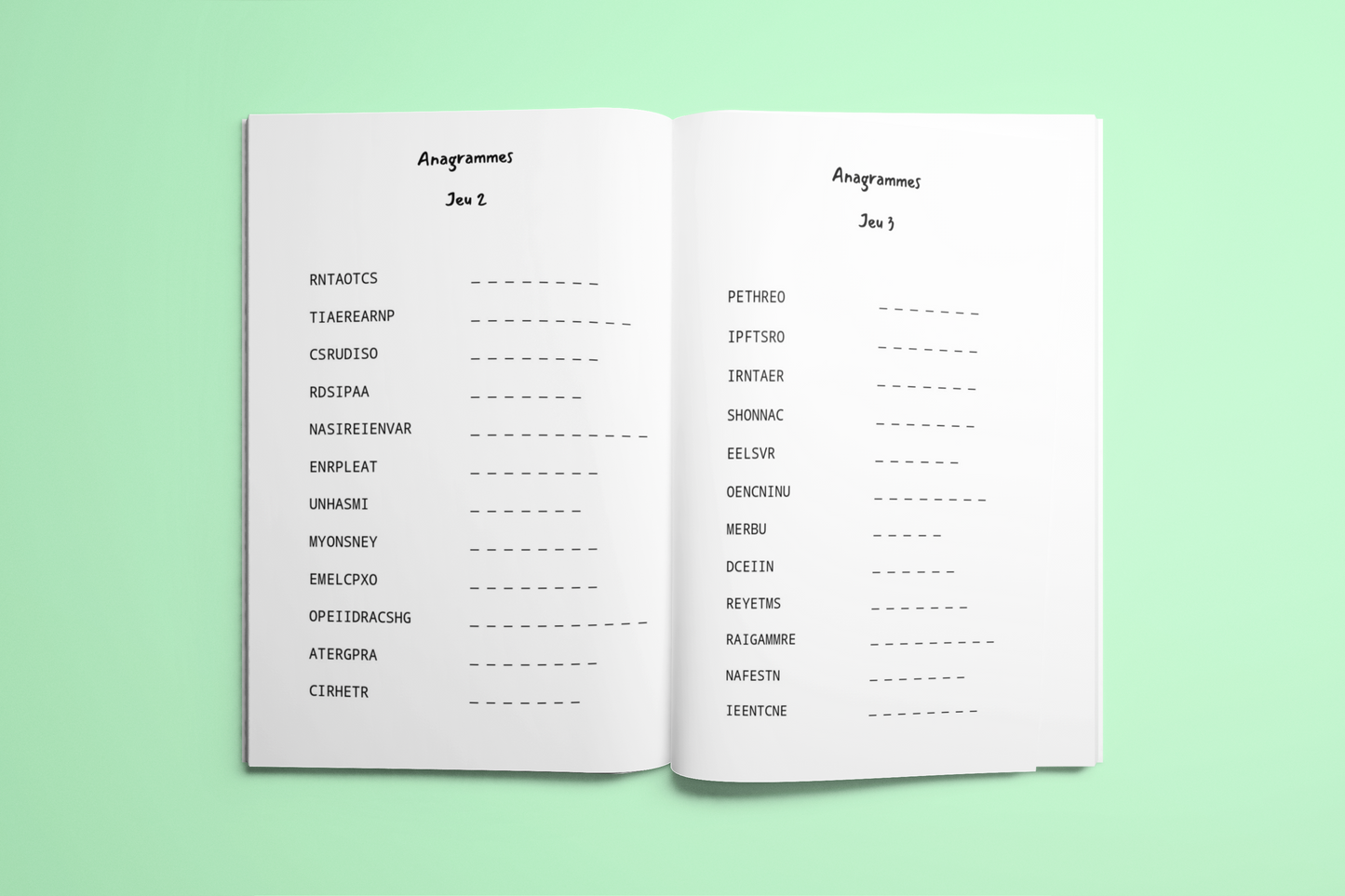 Cahier d’Activités pour adultes 💙