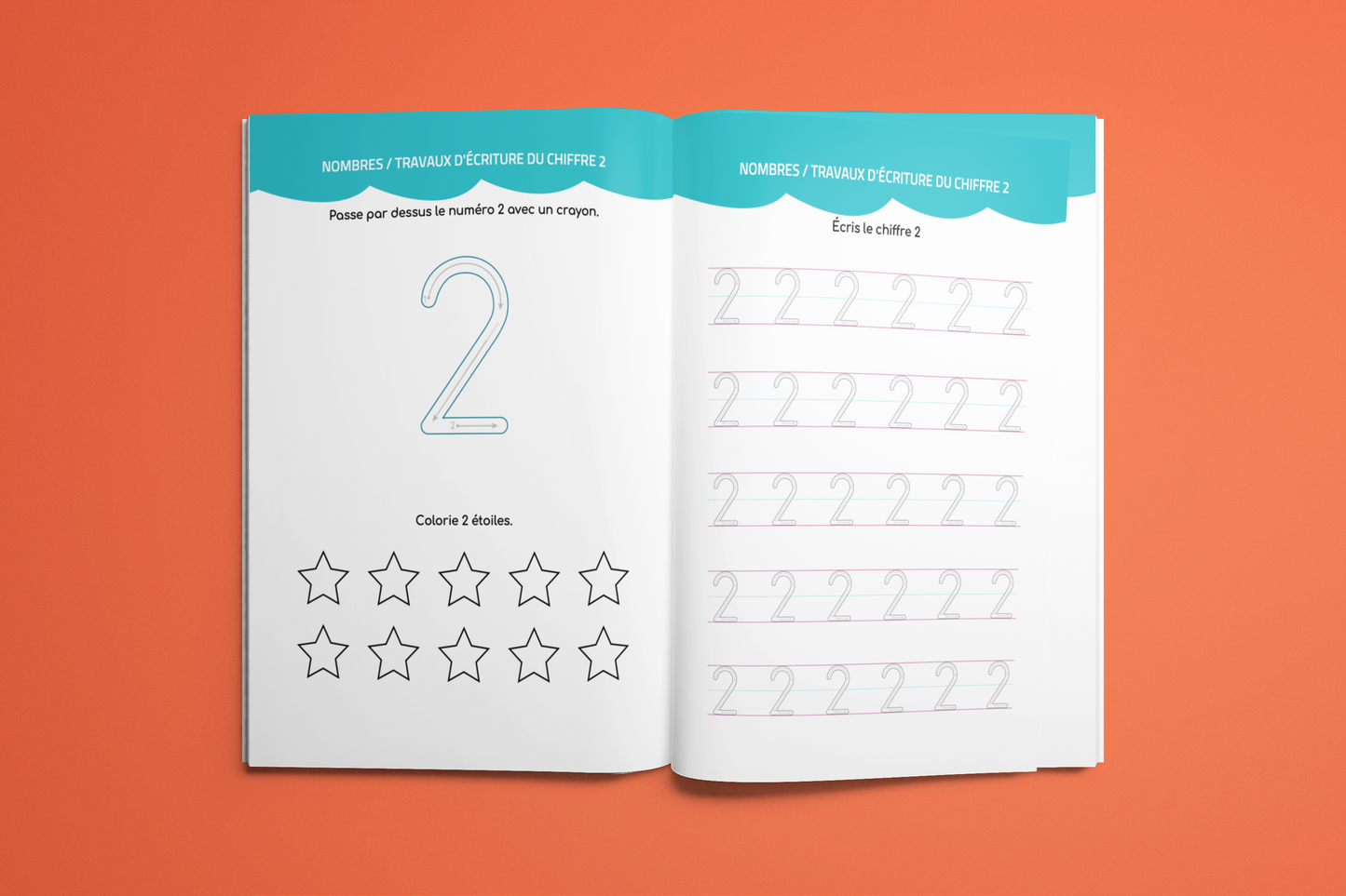Cahier d’activités | Apprendre à tracer les chiffres de 0 à 10 en s’amusant 💛