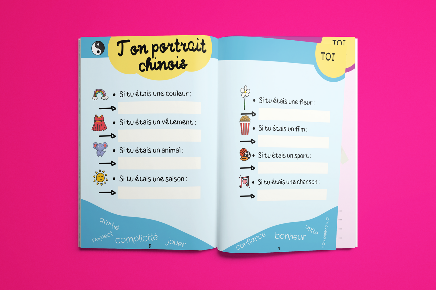 Mon Carnet d’Amitié – À remplir avec ses meilleures copines 💖
