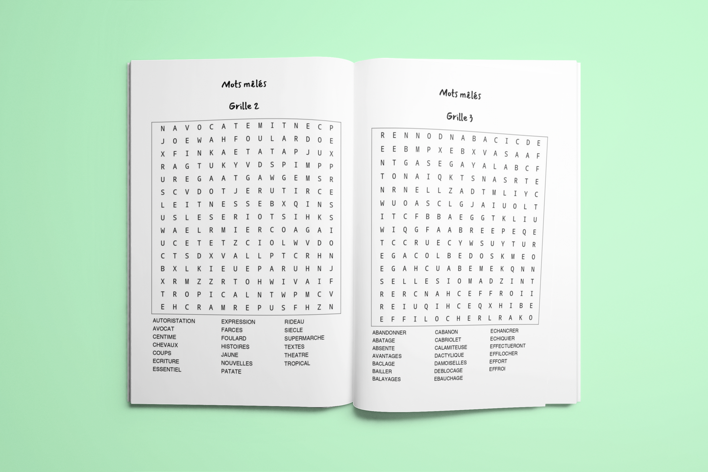 Cahier d’Activités pour adultes 💙