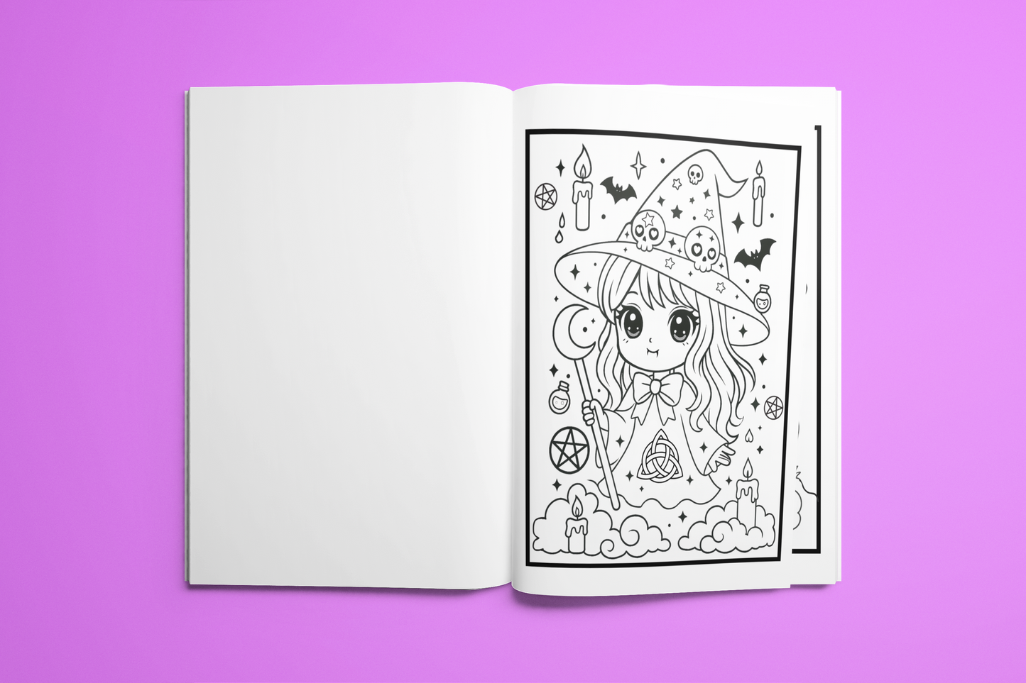 Cahier de coloriage Kawaii Manga 💜