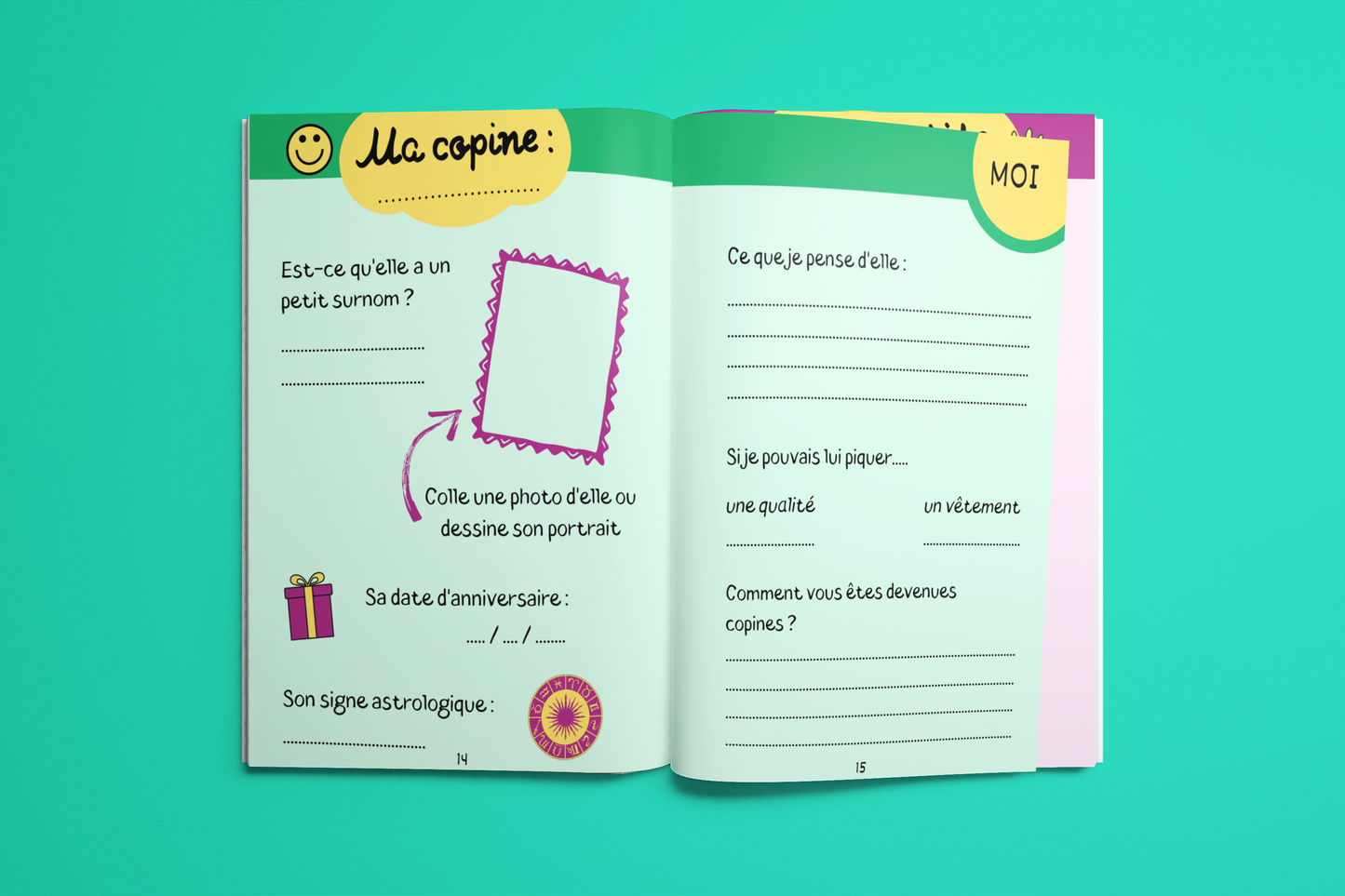 Mon Carnet d’Amitié – À remplir avec ses meilleures copines 💖
