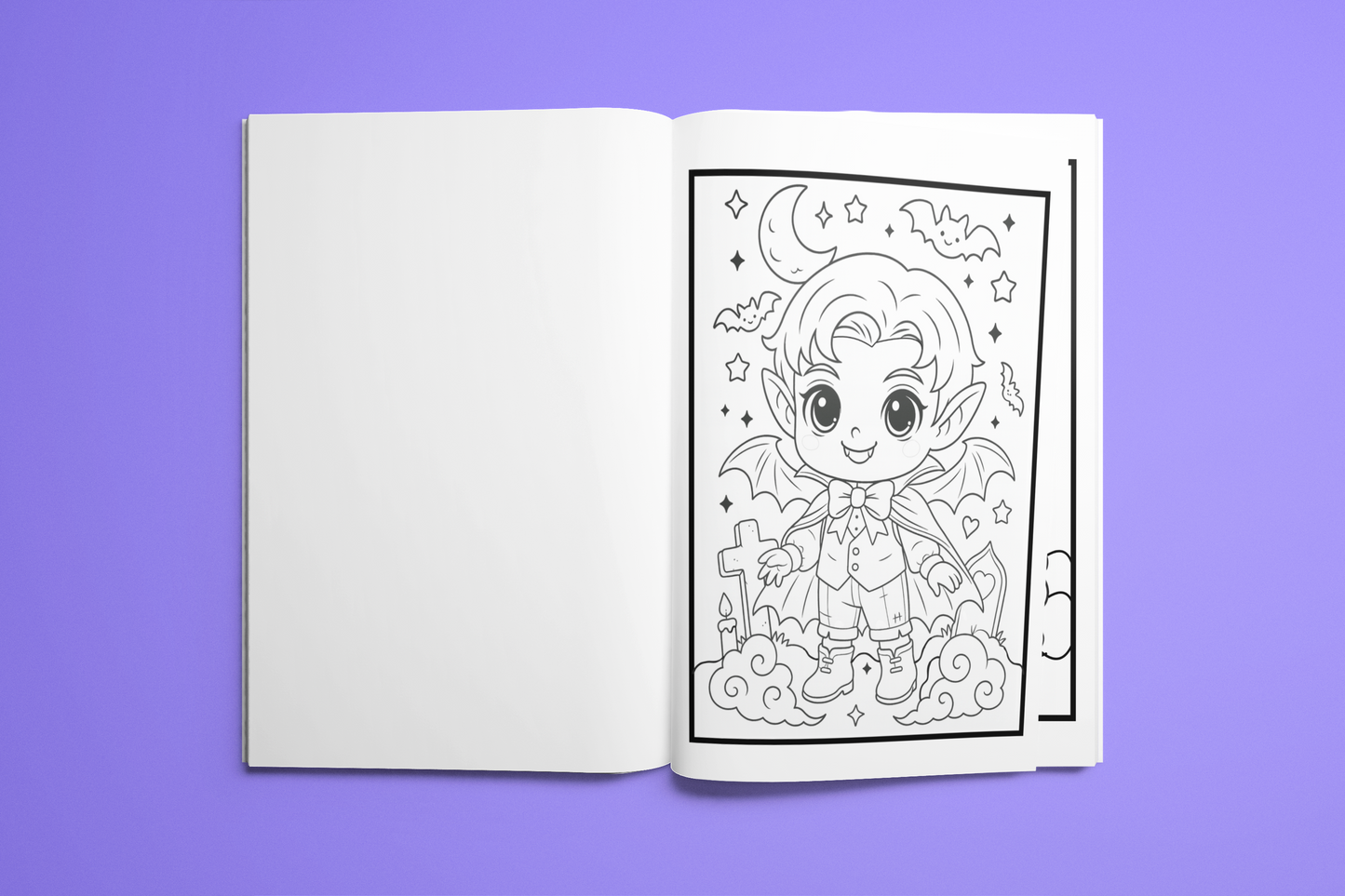 Cahier de coloriage Kawaii Manga 💜