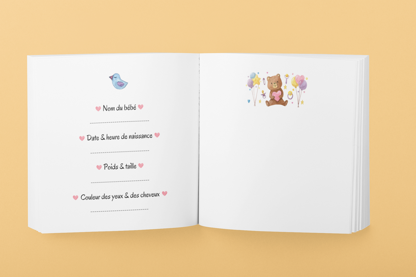 Livre d’Or Baby Shower - Garçon ❤️